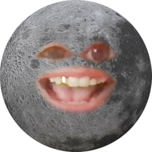 Moon with Jessica's face