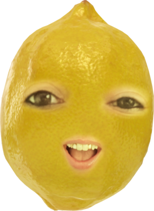 lemon with Jessica's face
