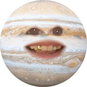 Jupiter with Jessica's face