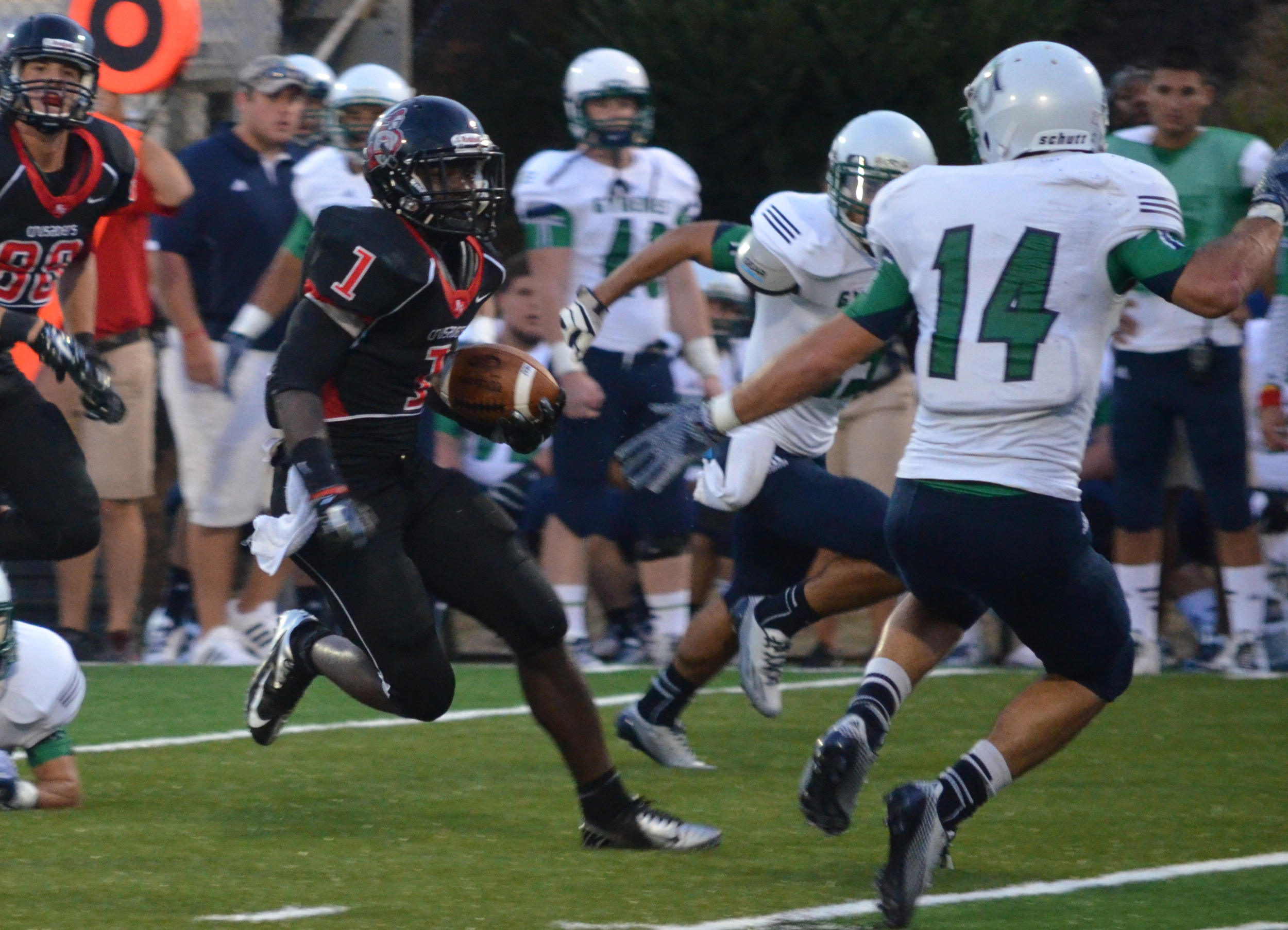 Running Back, Trey Walker, wears out the other team by making them try to tackle him