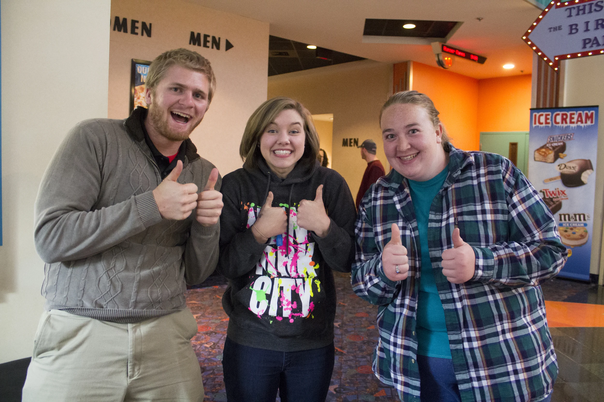 Sophomores Matthew Mckay, Sela Estell and Sarah Howard are excited to see what "Mockingjay Part I" has in store for them. 
