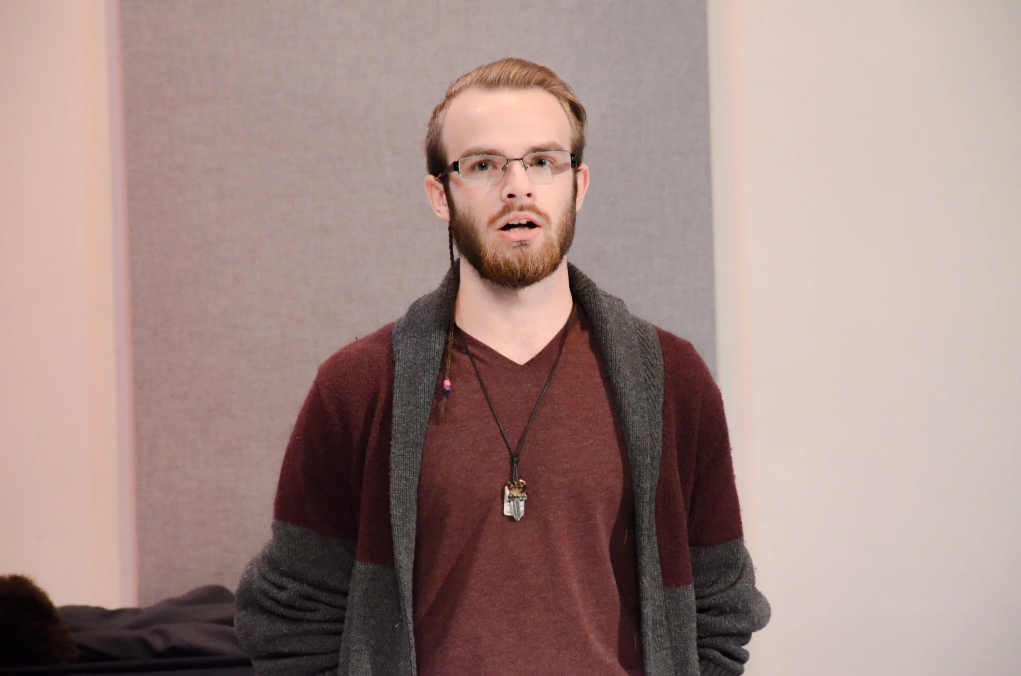 Nathan Mayer had to think a lot throughout this show. It is not easy coming up with jokes on the spot. 