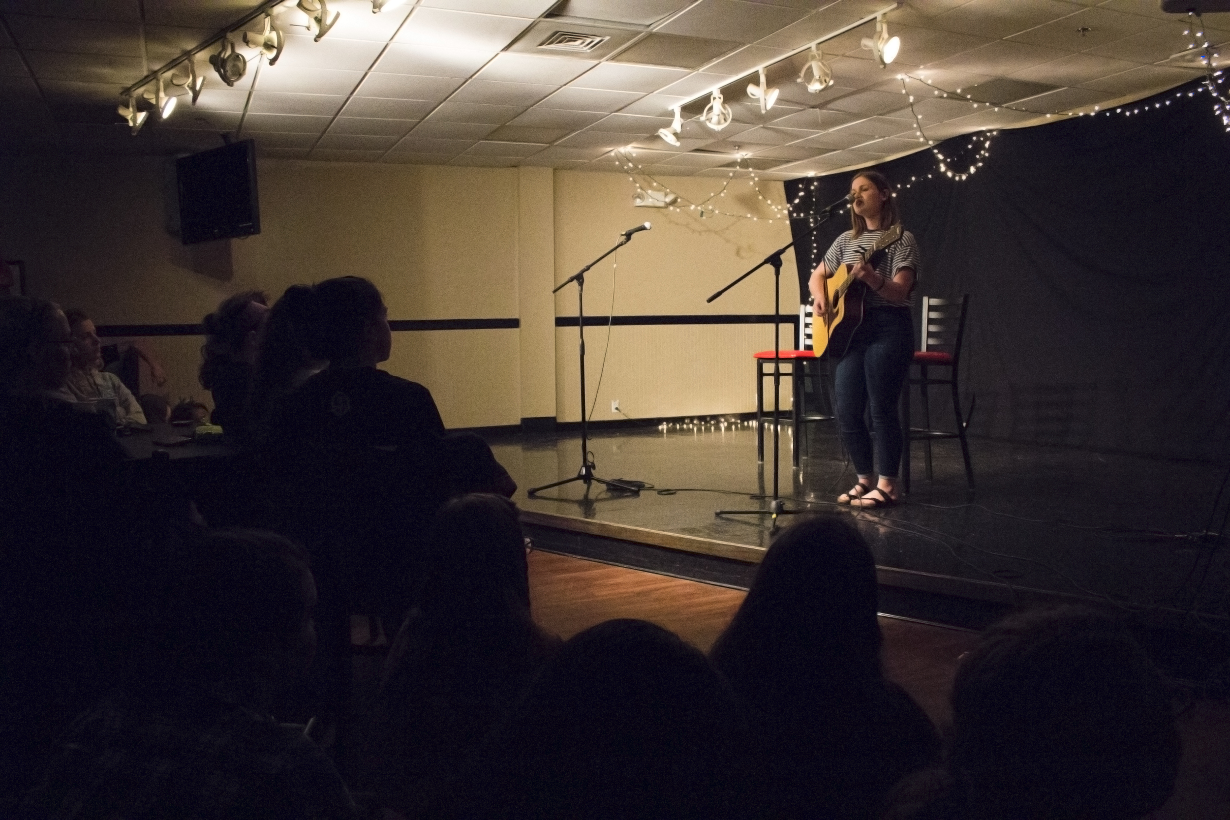 Morgan McNorrill rocks the stage by bringing back some old school Adele.