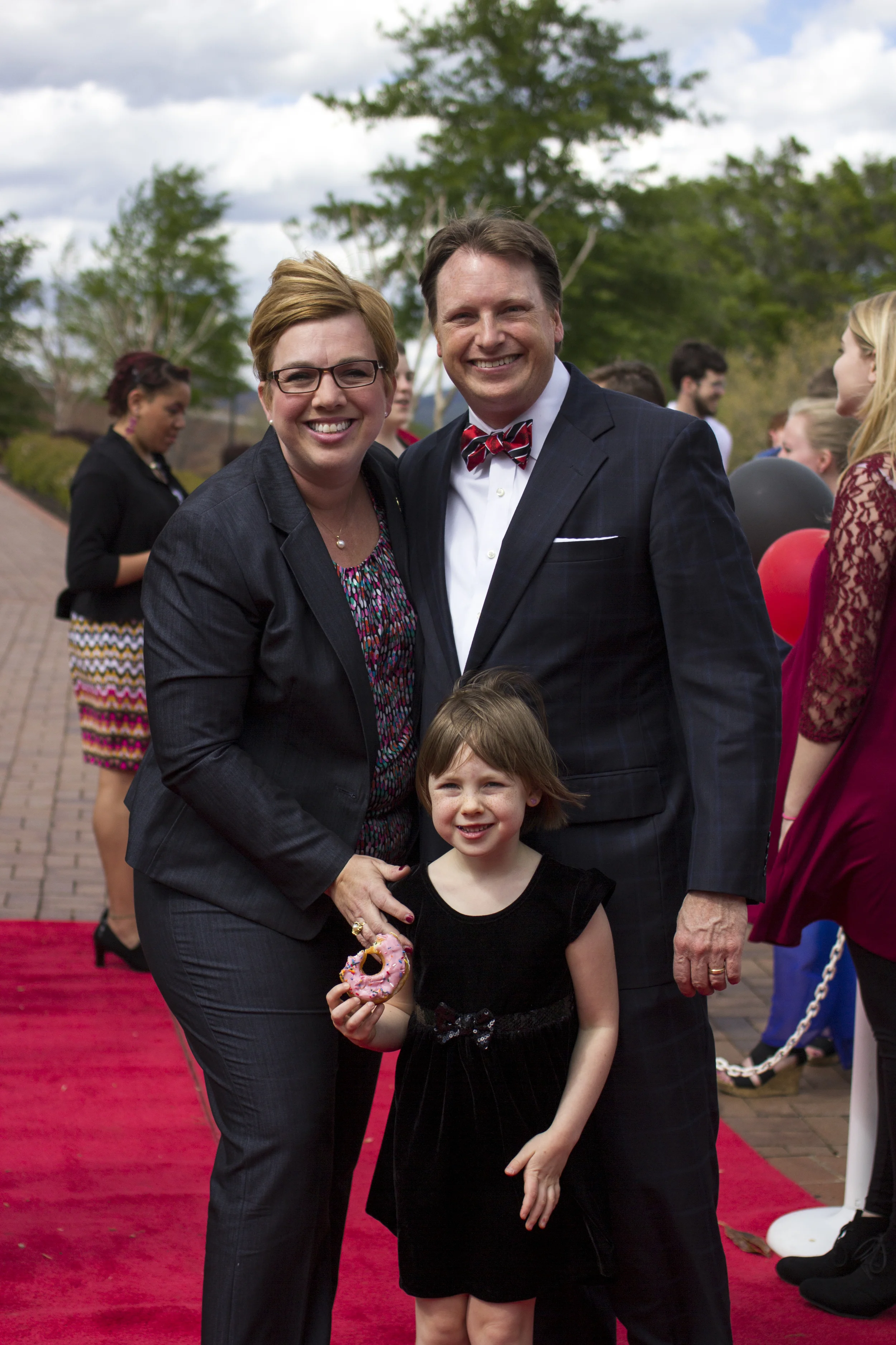 Heidi Campbell had the opportunity to have her daughter, Tessa, and husband, Chase, attend the red carpet festival with her, where she had the opportunity to bring a message to those who attended. 