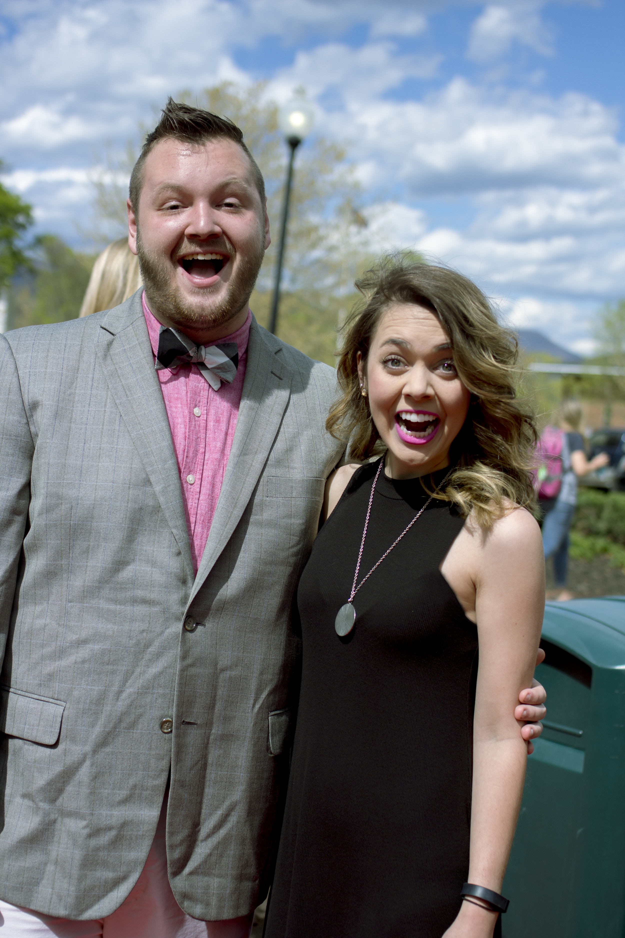 Adam Polk and Carlee Colvard don't shy away at the opportunity to look spiffy, but rather enjoy going all out at the opportunity to dress their best. They show their enthusiasm at the chance to attend the red carpet event. 