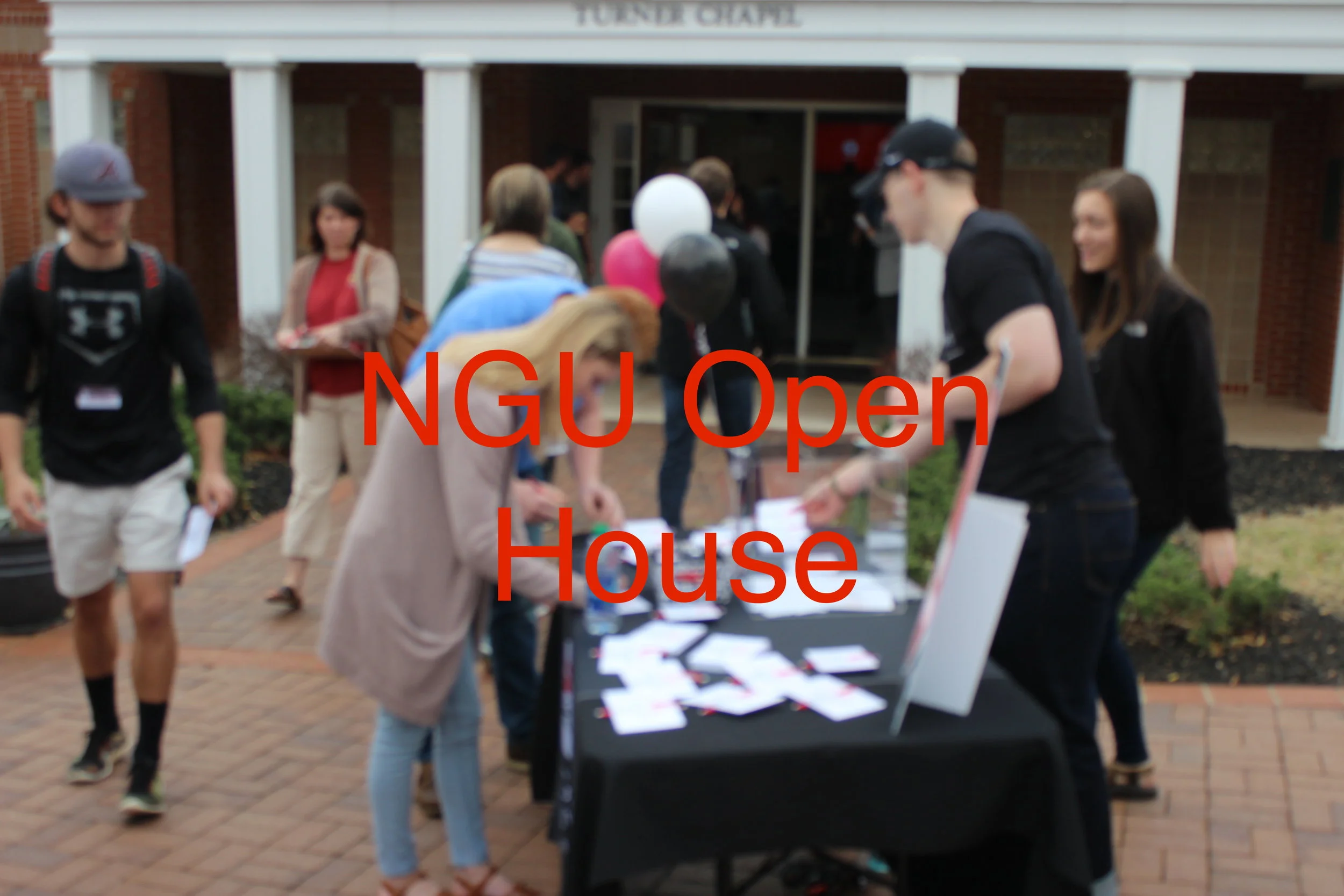 Prospective NGU students join the campus' first ever Friday open house. 