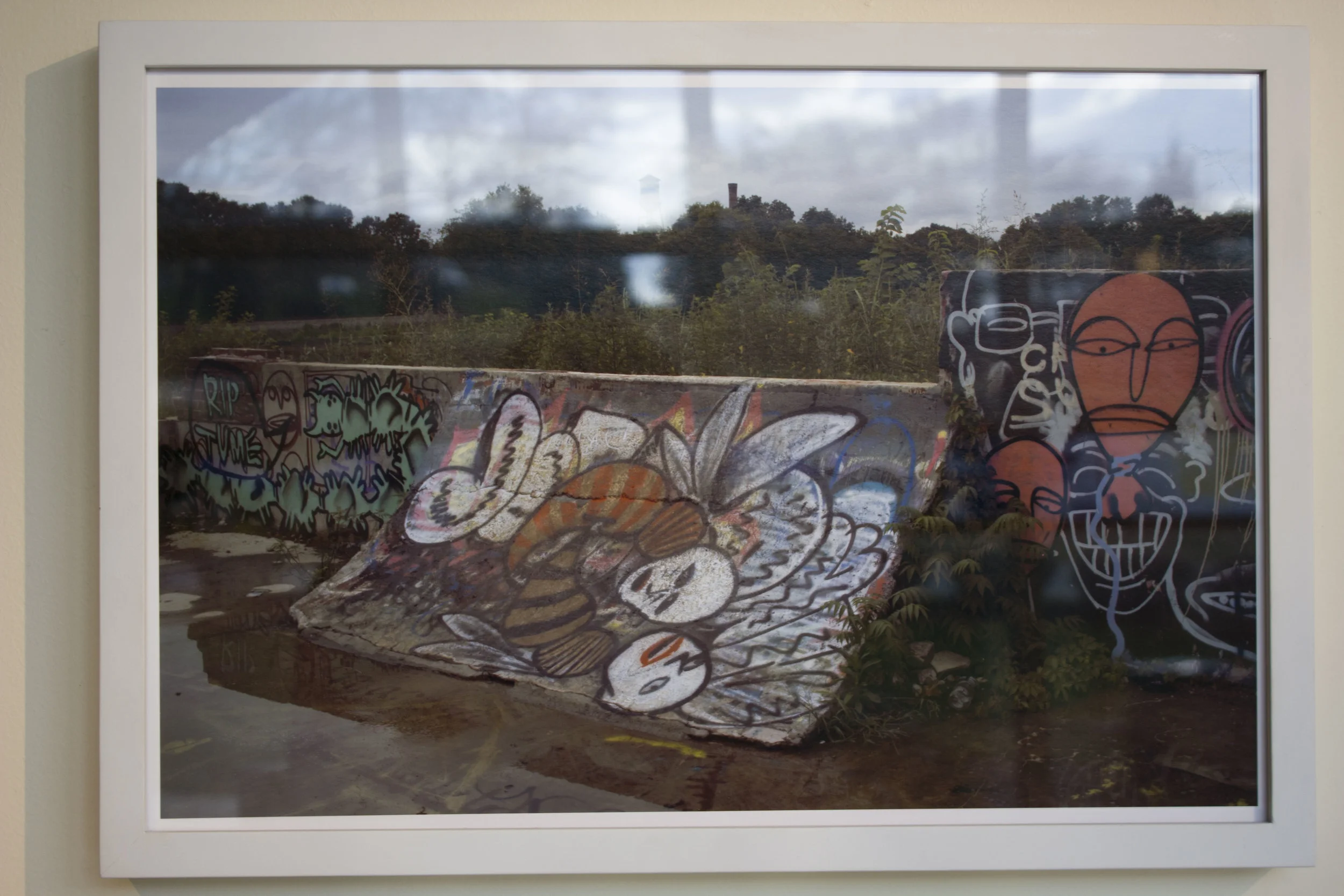 Blake Smith's photograph, Twin Towers , captures a town's charismatic graffiti art.