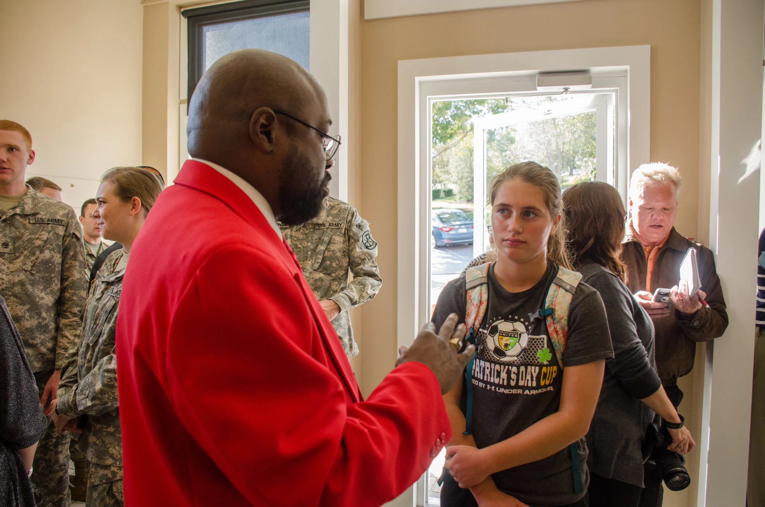 Open house is also a time for students who are interested in joining the program to find out a little more about ROTC.
