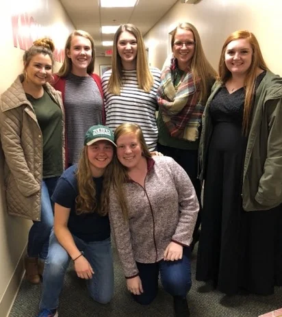 Back row (L to R): Hannah Nicks, Bethany Fowler, Abigail Dunlap, Betty Baty, Rachel Loveday Front (L to R): Libby Myers, Mary Mahan
