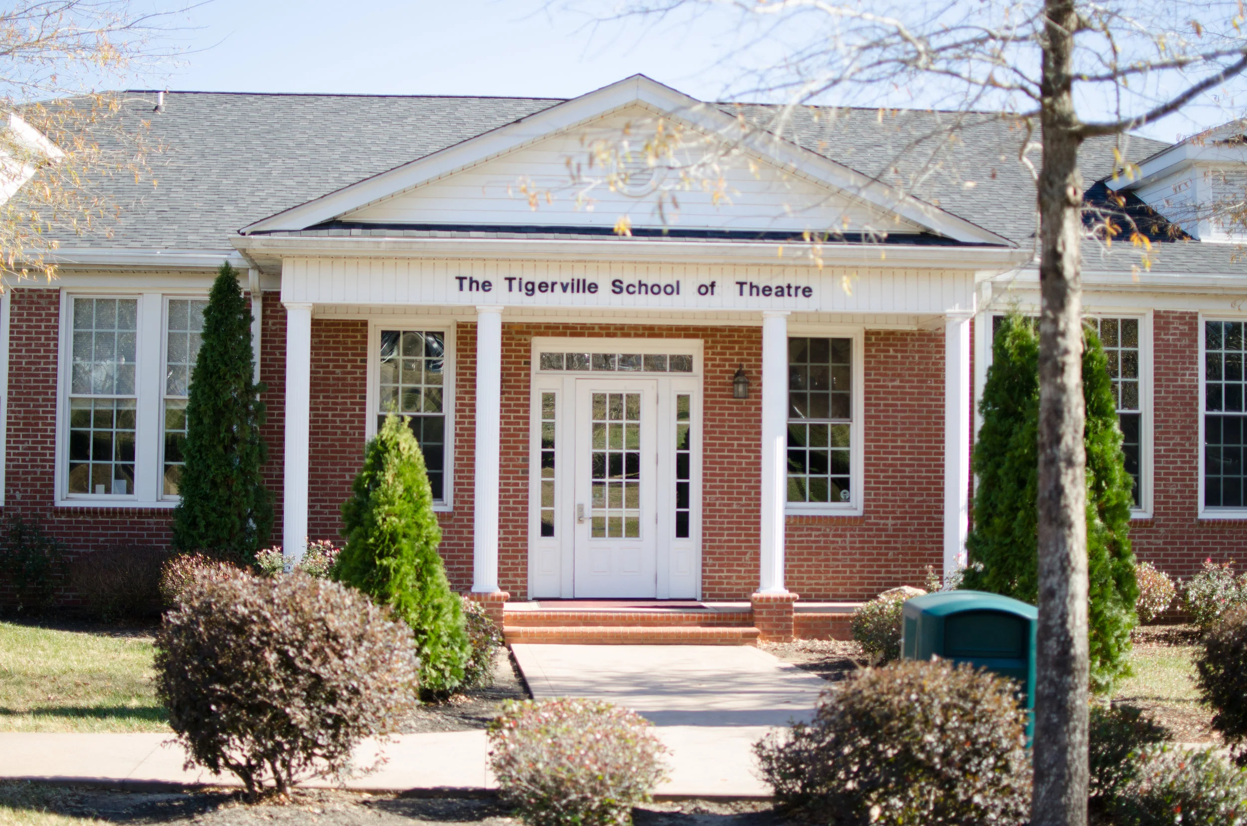 The school of theater and the box office are located in the same building. Just two buildings from the left of Einstein's, students will be able to purchase cultural event tickets and attend theater classes. You can find this building from the Hayes Ministry entrance by turning left at the four-way stop and it's the third building on the right.