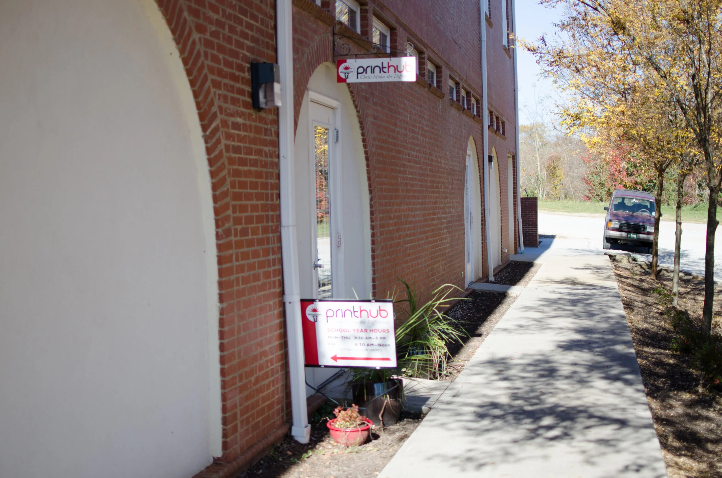 Behind the School of Theatre is the Media Center. Students can bring projects or anything they would like to have printed off and the Media Center will take care of the rest. When you go around to the back of the School of Theatre, the Media Center will be on the left side of the building.