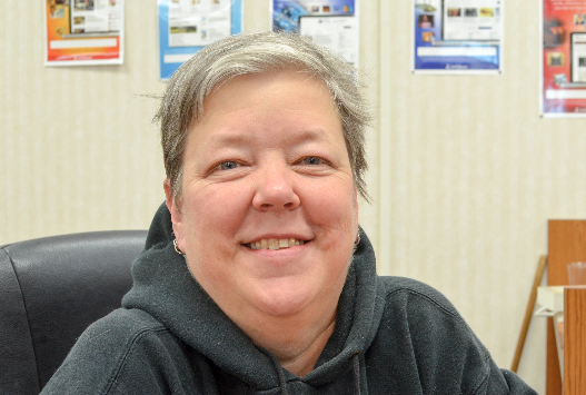 Leslie Brown, School Librarian: I usually get together with some friends from church and we have a big party. We have a big potluck and enjoy the party.