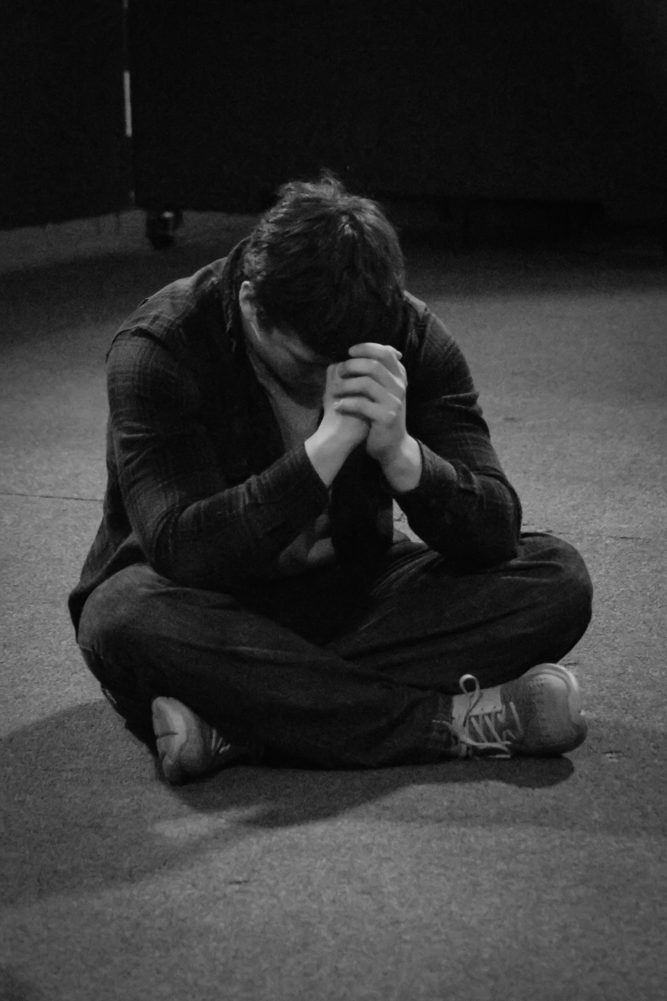 Sophomore, Jesse Haack focuses on praying for the faculty and staff.