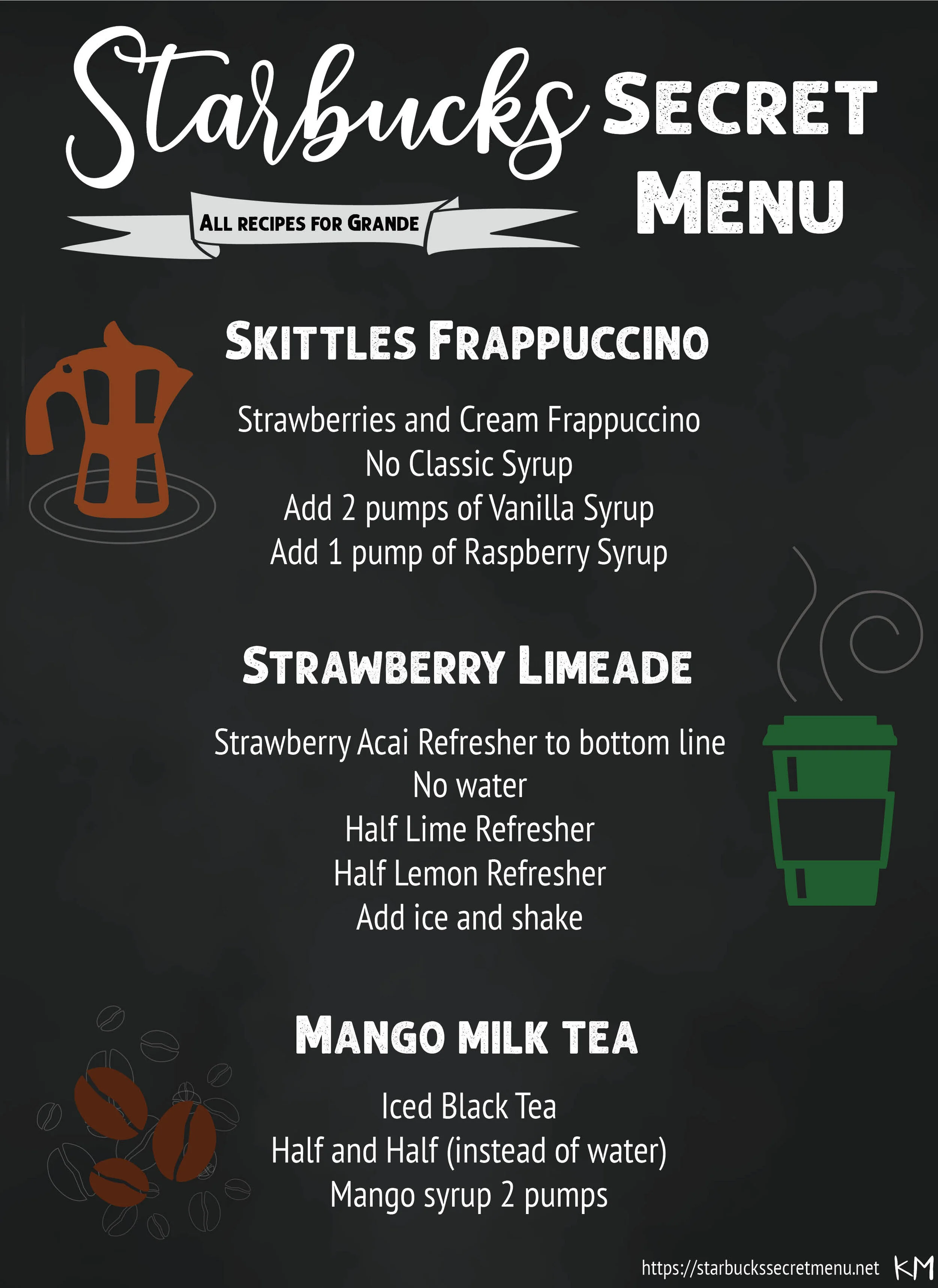 Starbucks Secret Menu Drinks Vision Media