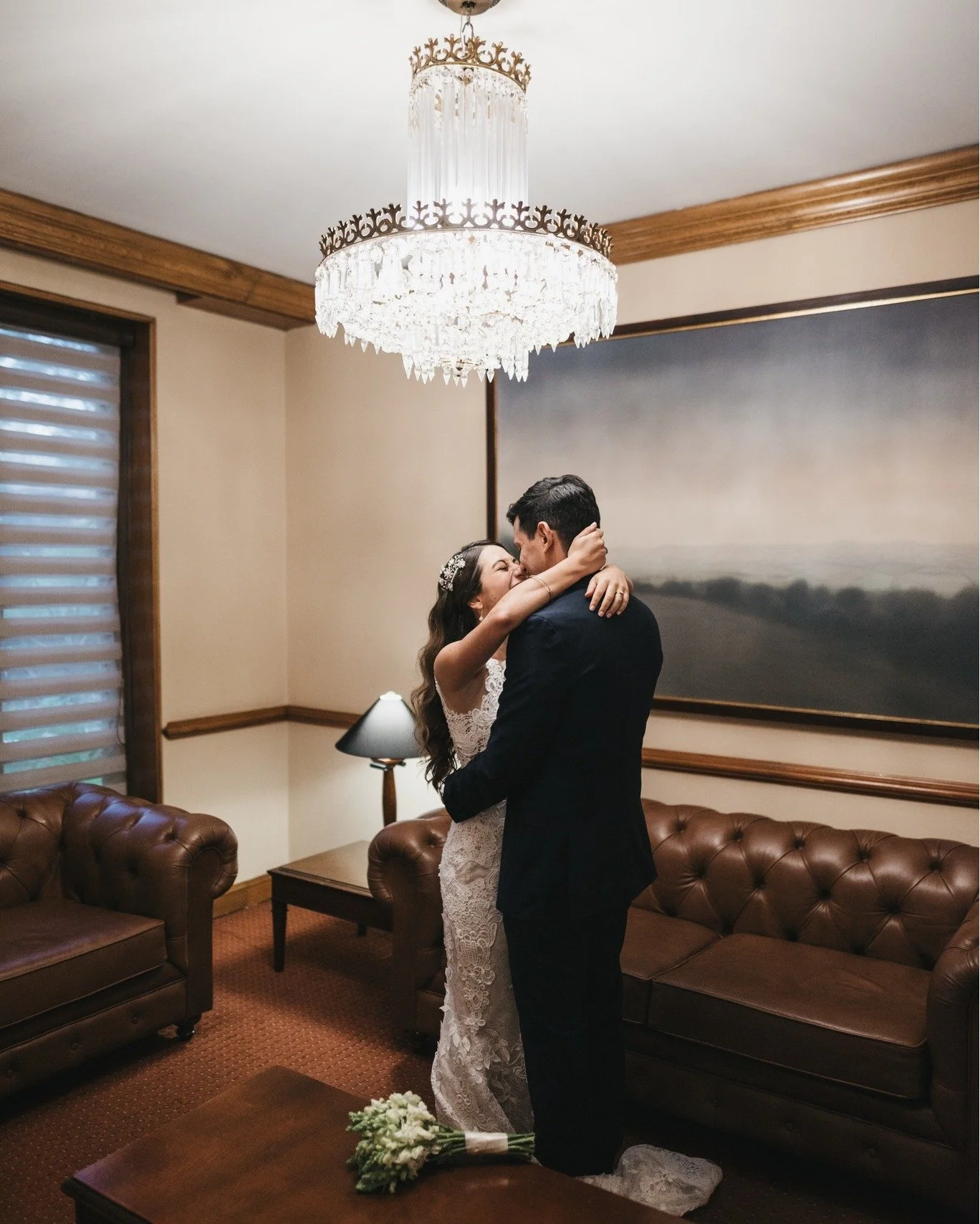 Ana &amp; Andr&eacute;s bailando suavecito con en este fondo bonito.
que maravilla fue hacerme m&aacute;s lejos para verlos disfrutar este momento.