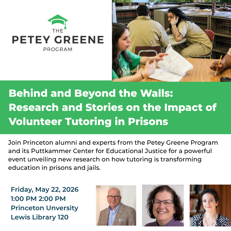 Behind and Beyond the Walls: Research and Stories on the Impact of Volunteer Tutoring in Prisons