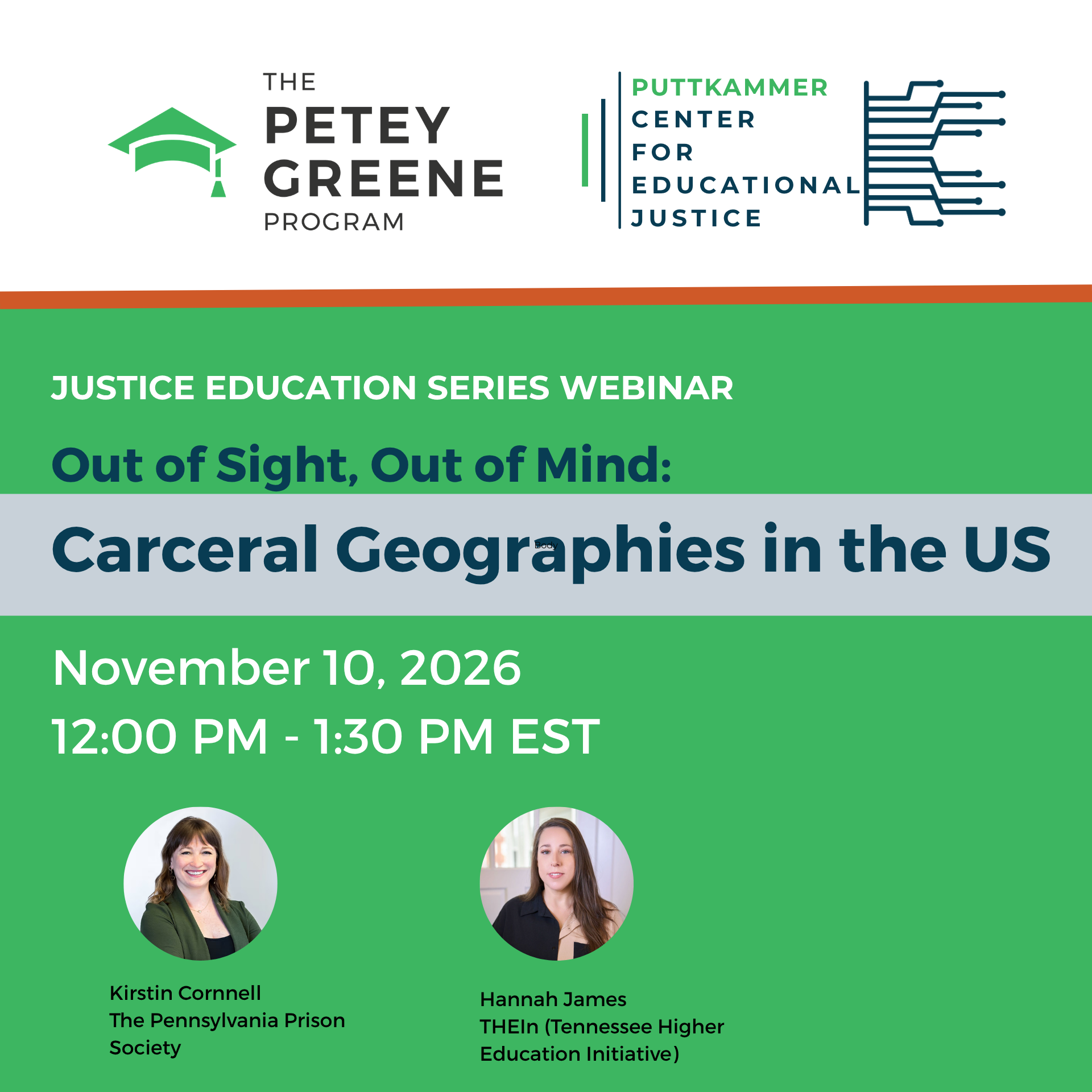 JES Webinar: Out of Sight, Out of Mind: Carceral Geographies in the United States