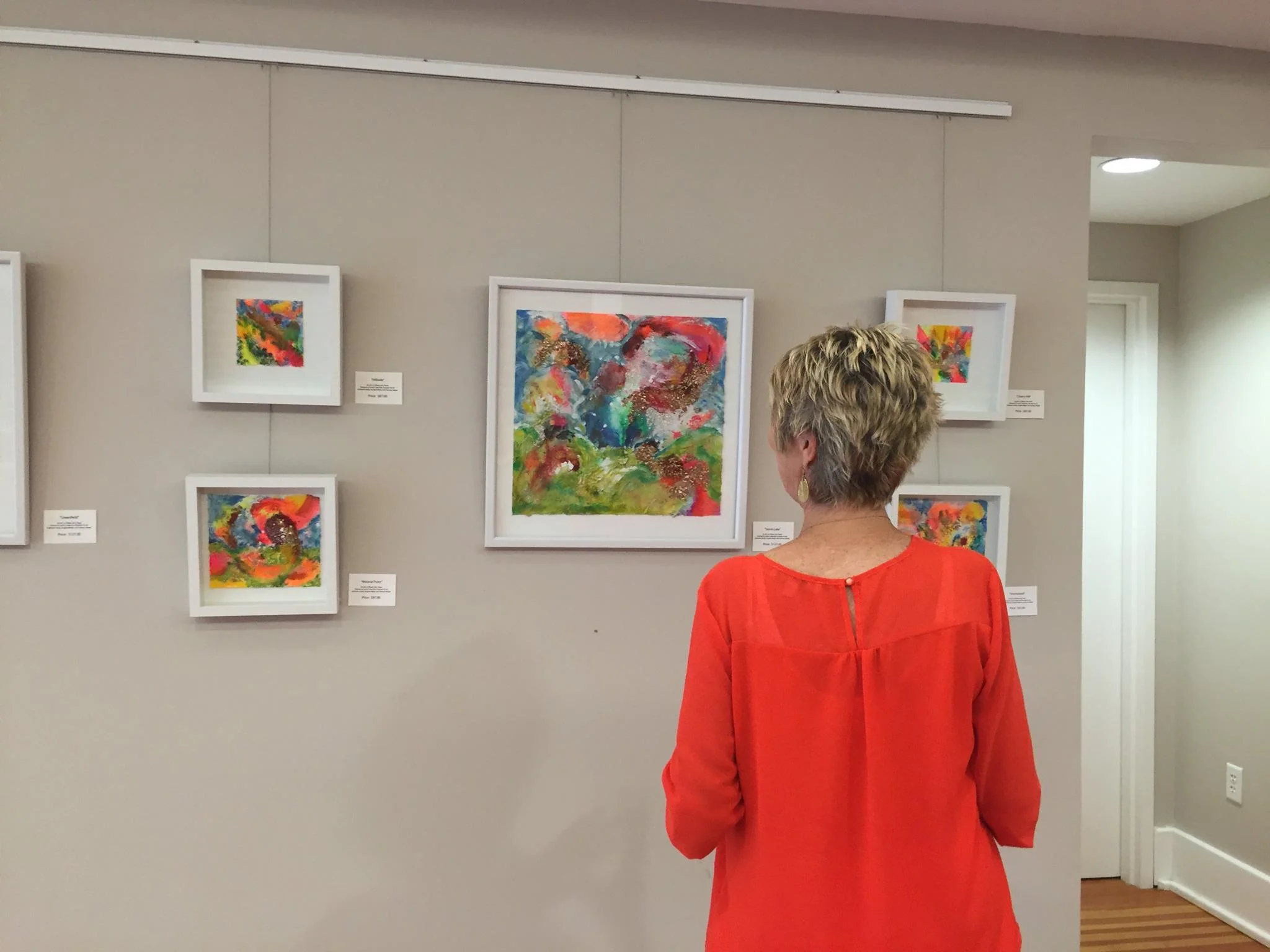 Gallery View of Duende As Art's "Heartland Homecoming" Exhibition at The Warren Cultural Center, Greenfield, Iowa.