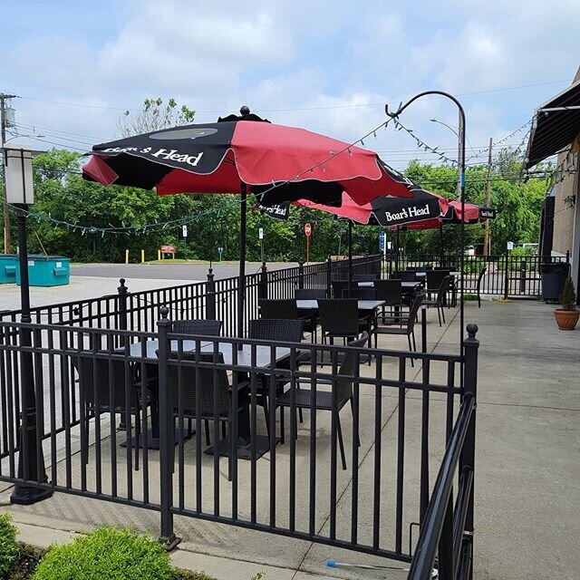 Outdoor seating is open!!! Enjoy the no rain weather. Draft available, one hour limit if the seating is full
Cheers!!