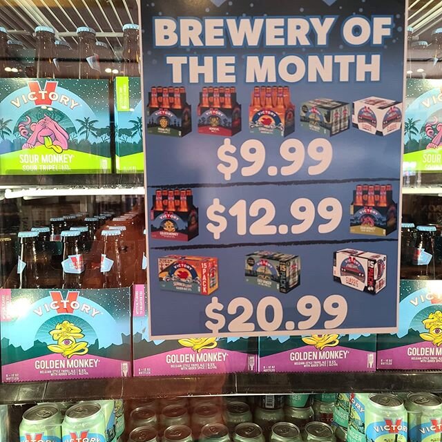 Get you victoryb6 packs!!!! $9.99 hop devil, easy ringer, summer love, and classic lager $12.99 golden monkey and sour monkey $20.99 15 packs summer love, classic lager, and easy ringer
And don't forget that our patio is open!
Cheers!!
