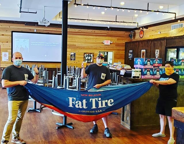 Do you love hammocks and New Belgium beer? Well all month long our $4 New Belgium 16oz drafts will get you a ticket to win this sweet Fat Tire Hammock. Come enjoy a fresh pint on our patio and celebrate the summer with The Foodery and New Belgium. π»