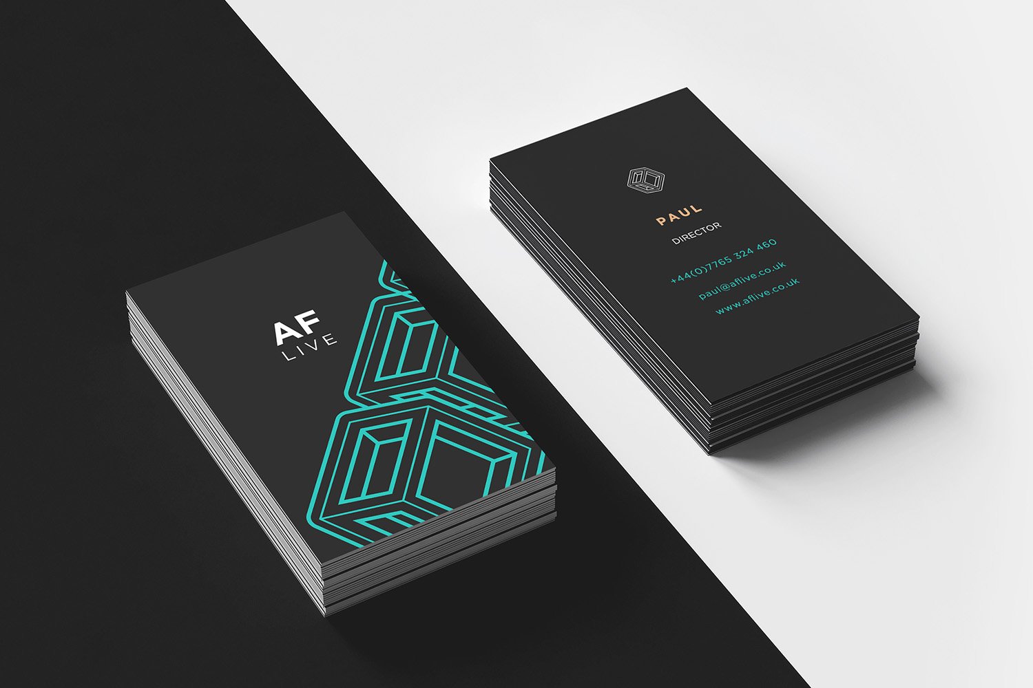 AF Live - Business Card Design