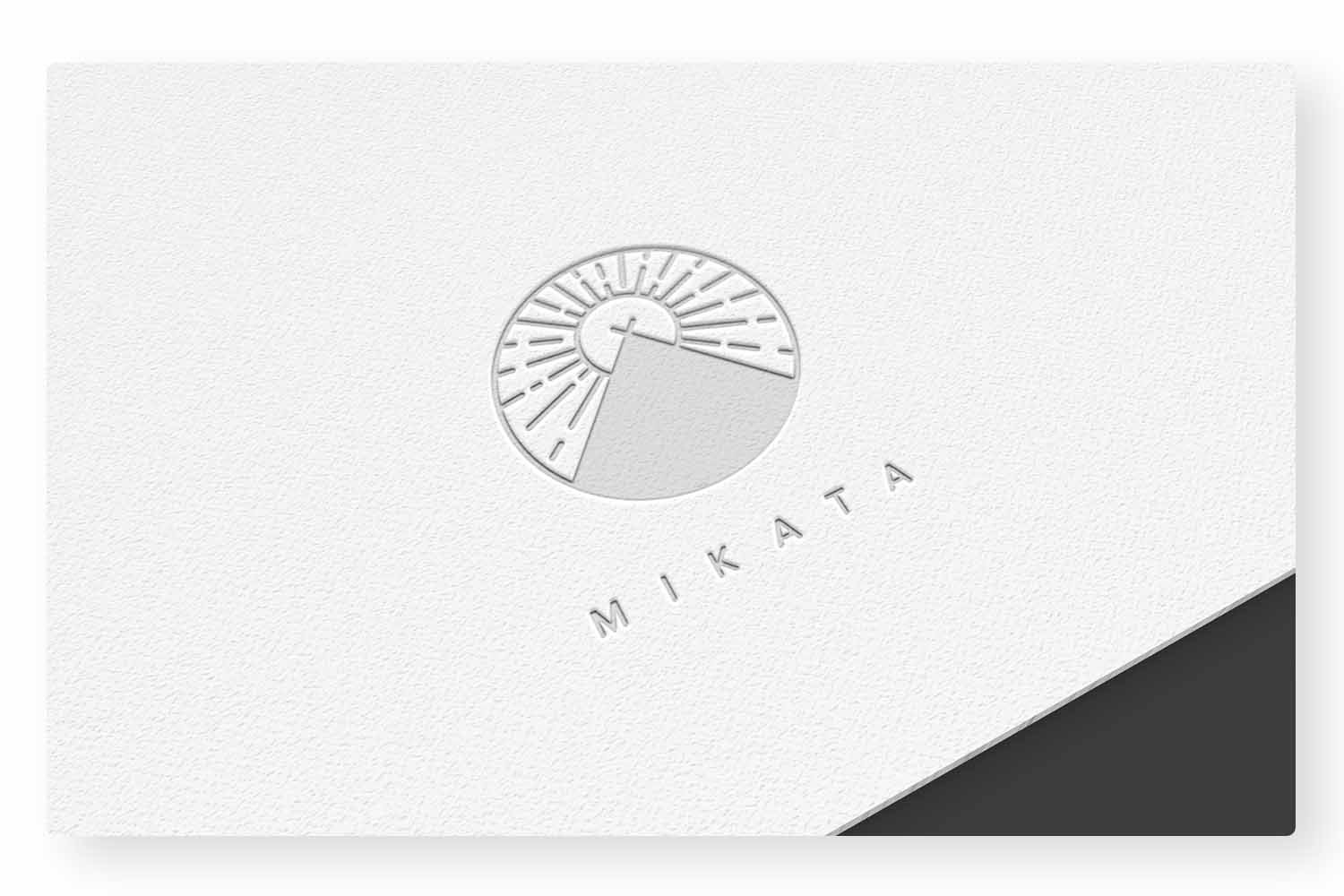 Mikata - Brand Design - Embossed Logo