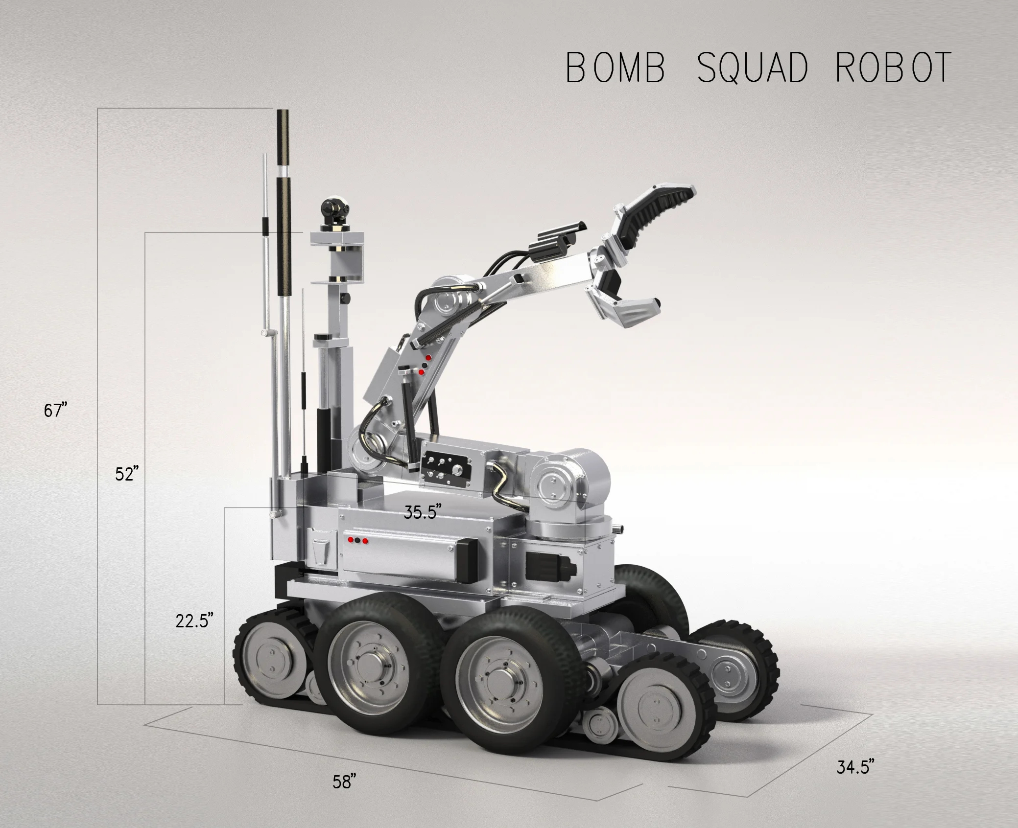 Bomb Squad Robot / Robotic Arm — SCPS Unlimited We Create What Doesn