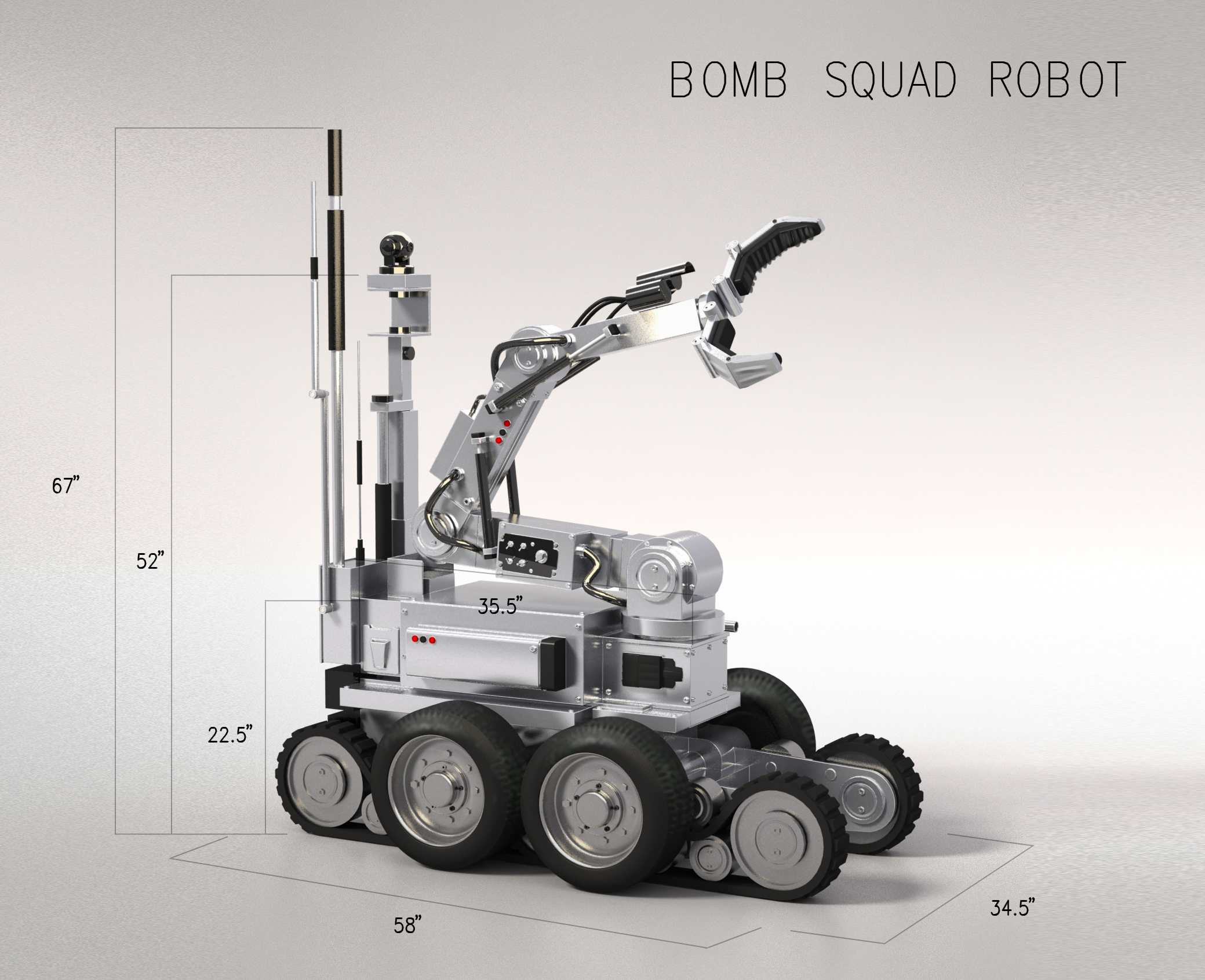 Bomb Squad Robot / Robotic Arm — SCPS Unlimited - We Create What Doesn't  Exist