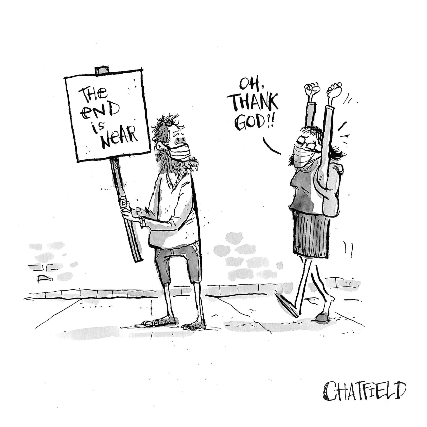 The End Is Near Er New Yorker Cartoonist Jason Chatfield