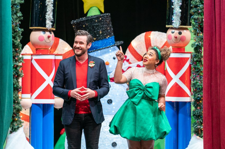  Judges Jason Chatfield and Courtney Quinn, as seen on Buddy vs Christmas, Season 1. 