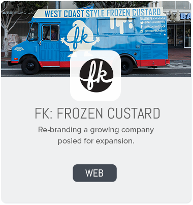 FK Frozen Custard Branding