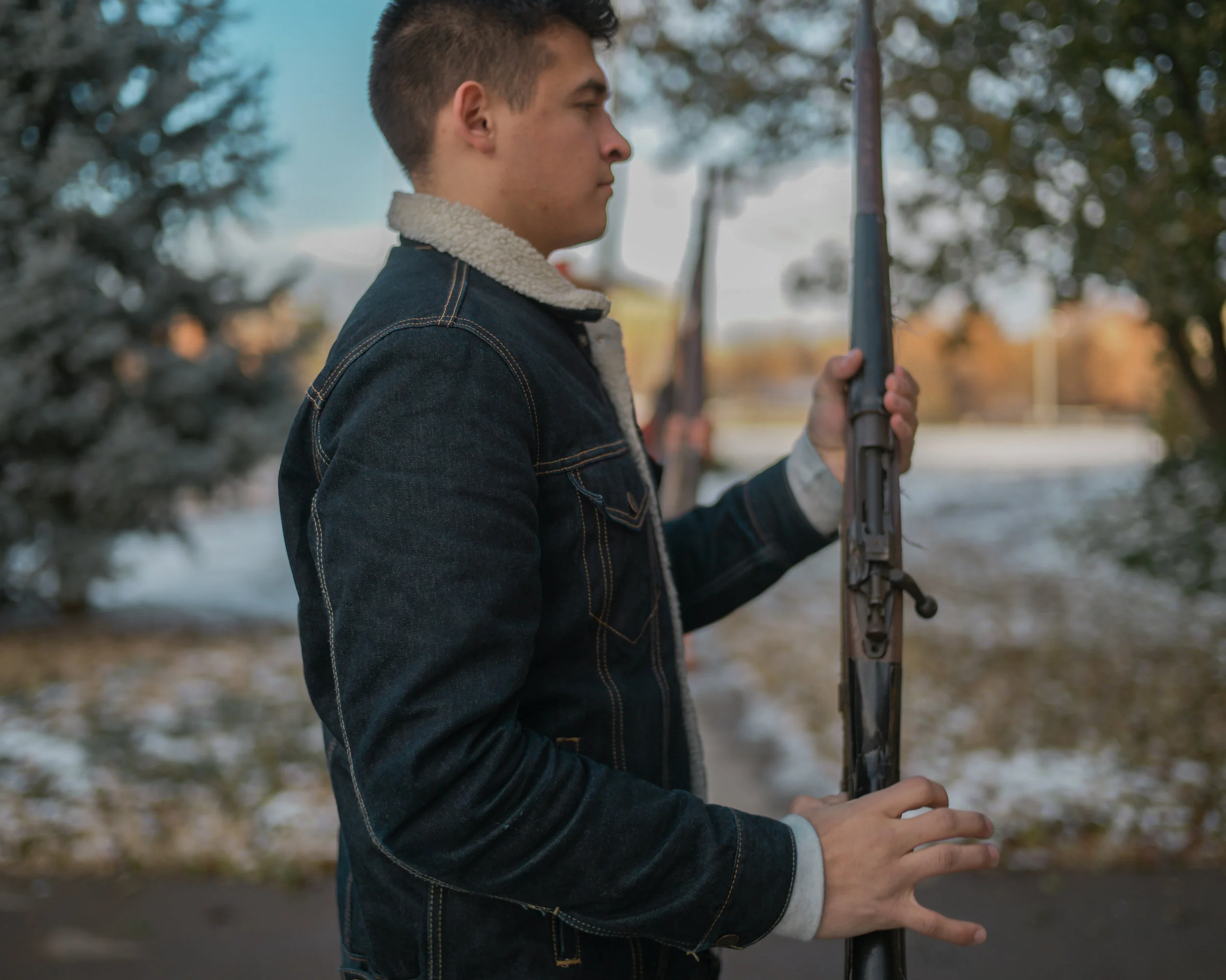 As an active and voluntary member of ROTC’s mixed Drill Team, Azuara-Heredia practices weekly. The team functions as a hierarchy, utilizing upperclassman to instruct new members.