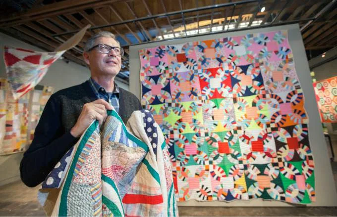 Sonoma Index-Tribune asks Kiracofe "why he finds such comfort in his vast collection of comforters"