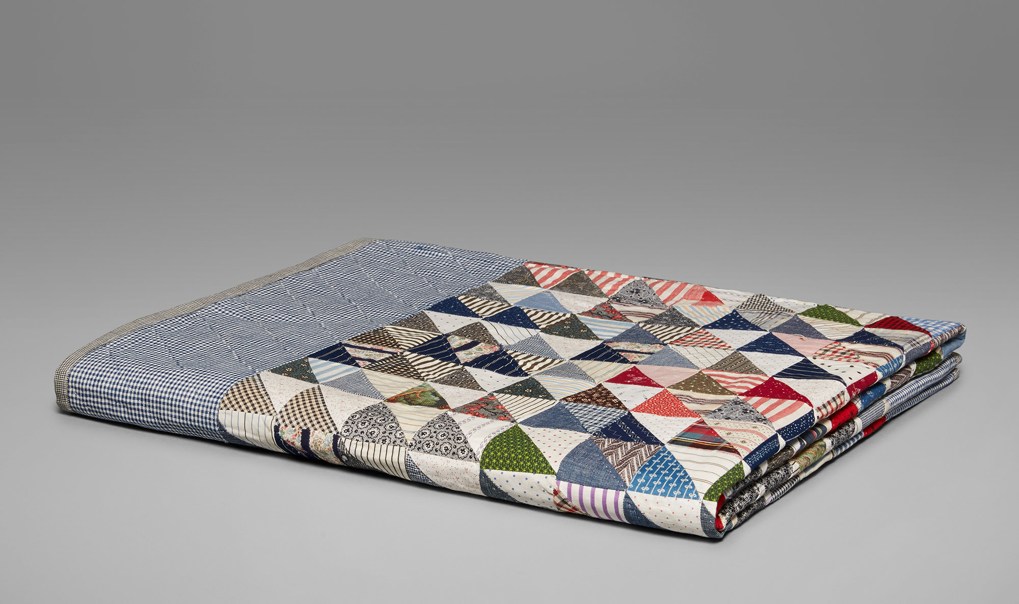  A vintage embroidered quilt, available at the Calvin Klein store on Madison Avenue. 