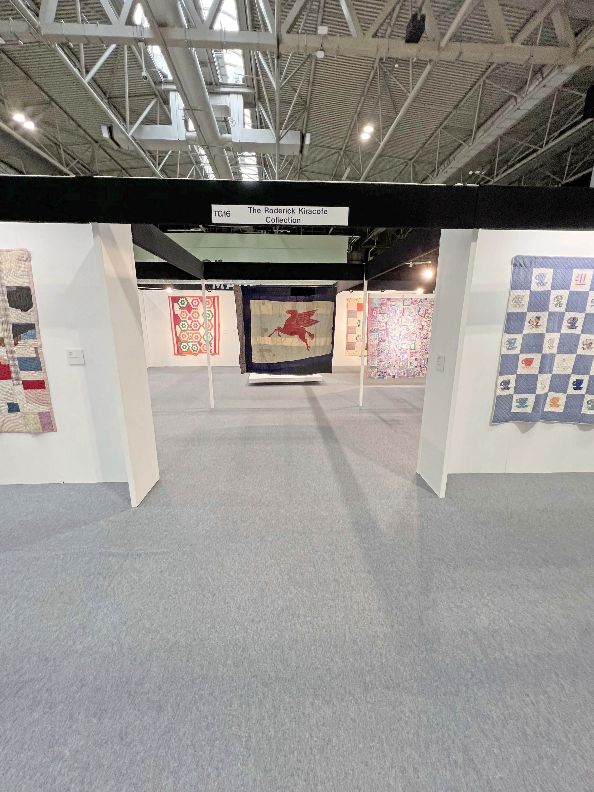 View as you enter the exhibition from the east