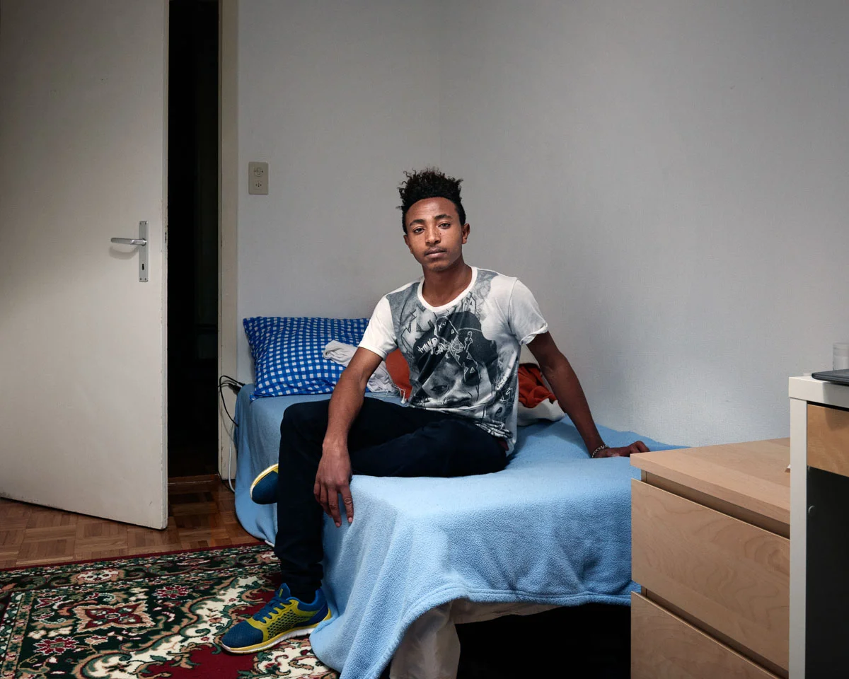 Sofian, requérant d'asile mineur non accompagné, originaire d'Ethiopie, Crissier.
