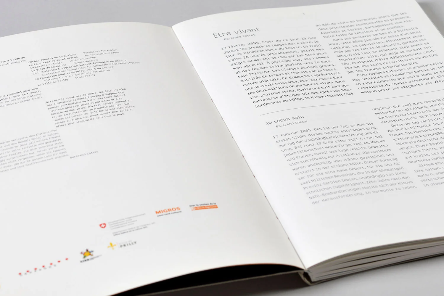 Book Kosovo Copyright Bertrand Cottet