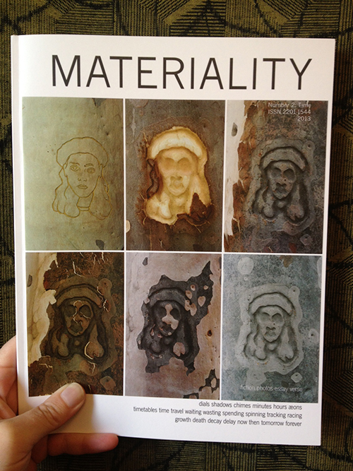 Apropos of nothing, did you know that back issues of CRANK's sister publication Materiality are now available for just $10 each ? (The current issue, SURFACE , is only a little more at $15). Of interest to all genders!