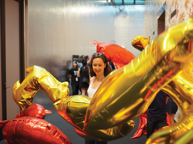 Photograph by Noni Zachri, taken at the Andy Warhol—Ai Weiwei exhibition at the National Gallery of Victoria, Melbourne, 2016.