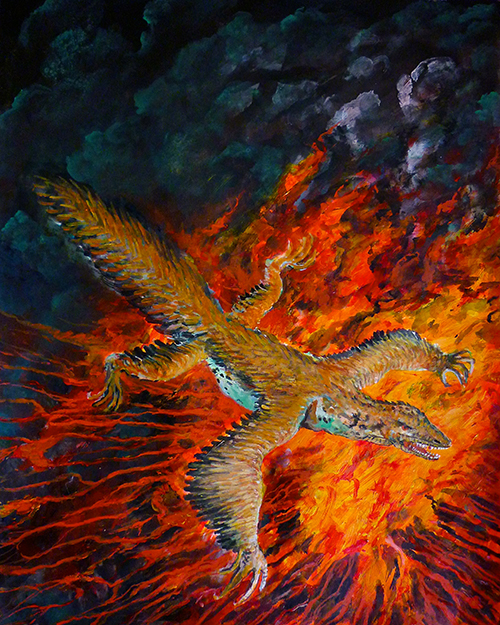 Archaeoraptor , by Rod Gray, 2015.