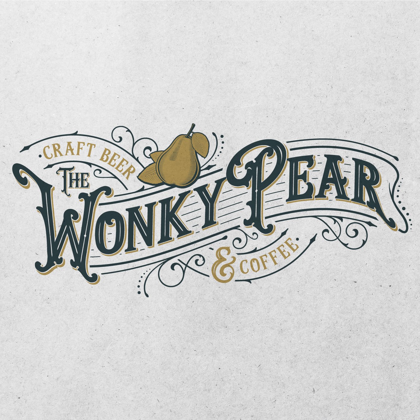 Wonky Pear logo design