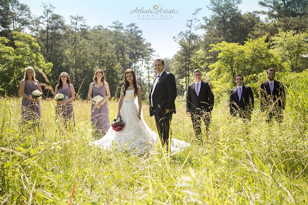 Bridal Party Portait in Atlanta Georgia by www.atlantaartisticweddings.com