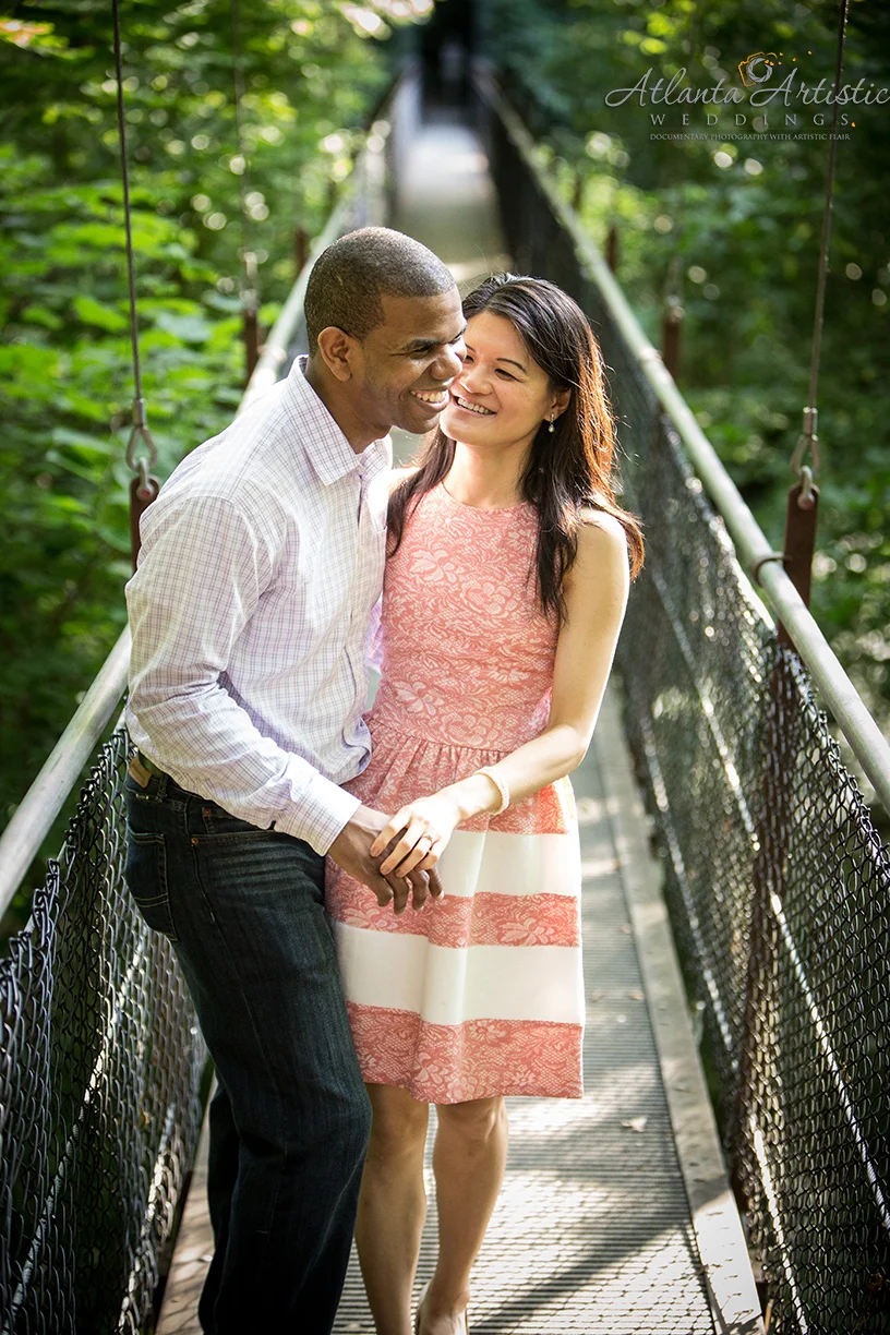 Enagement Photography at Lullwater Park in Emory University