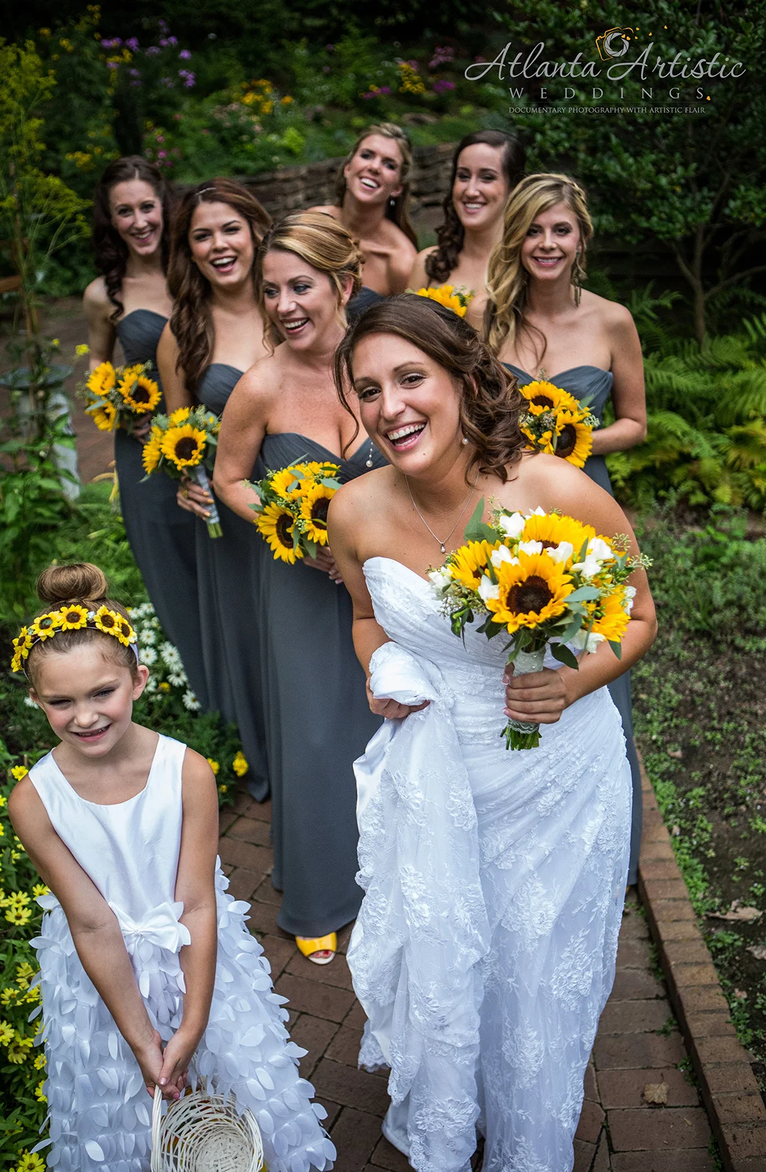 Sunflowers and a great wedding at the Heritage Sandy Springs