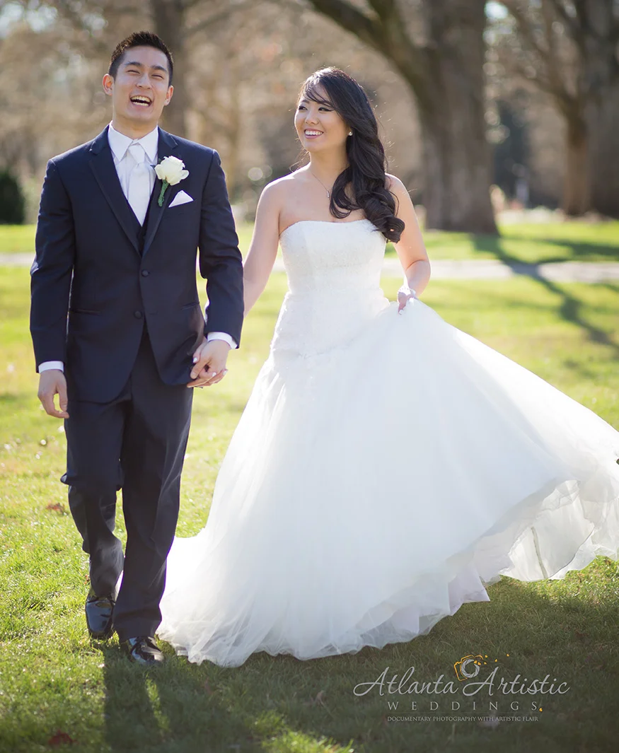 Atlanta Wedding Photography at Emory University using Natural Light