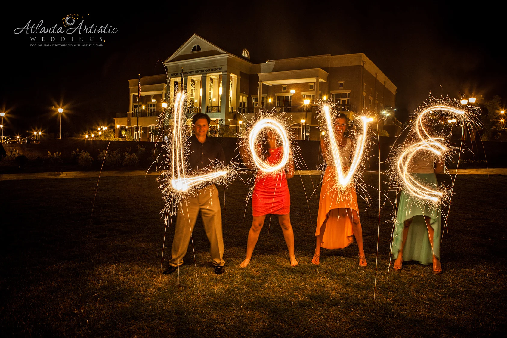 Night Photography by Atlanta Wedding Photographers