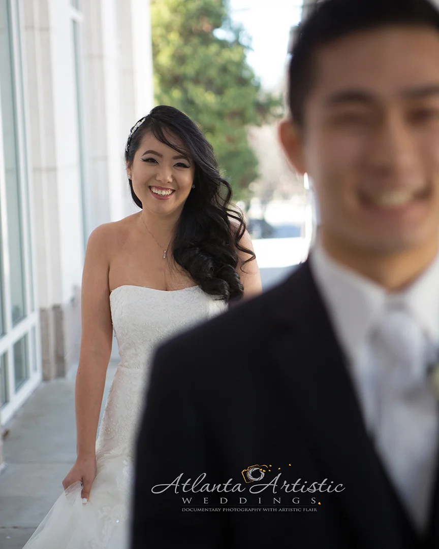 The First Look Wedding Photograph