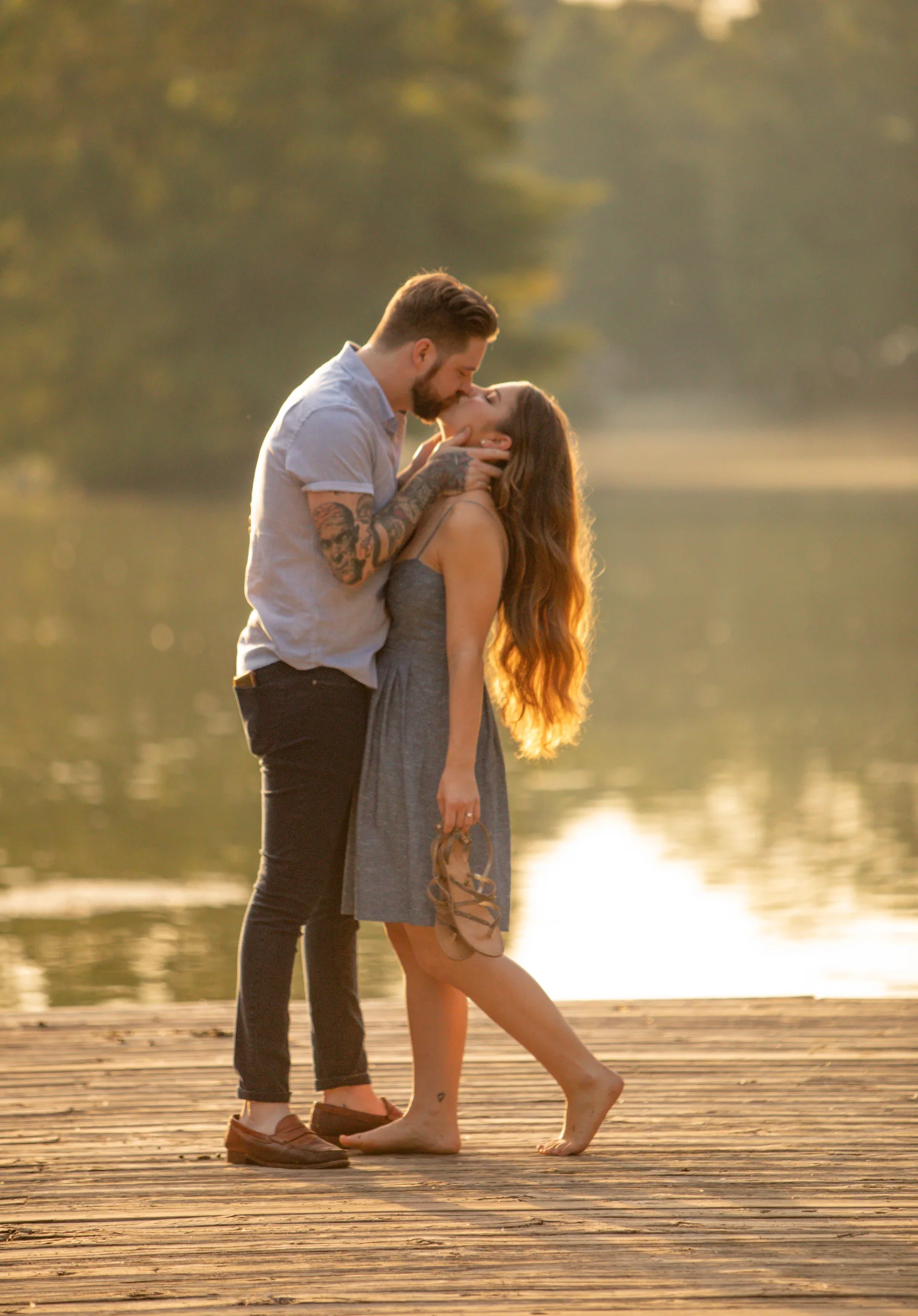 Engagement photos by the Atlanta wedding photographers at AtlatnaArtisticWeddings