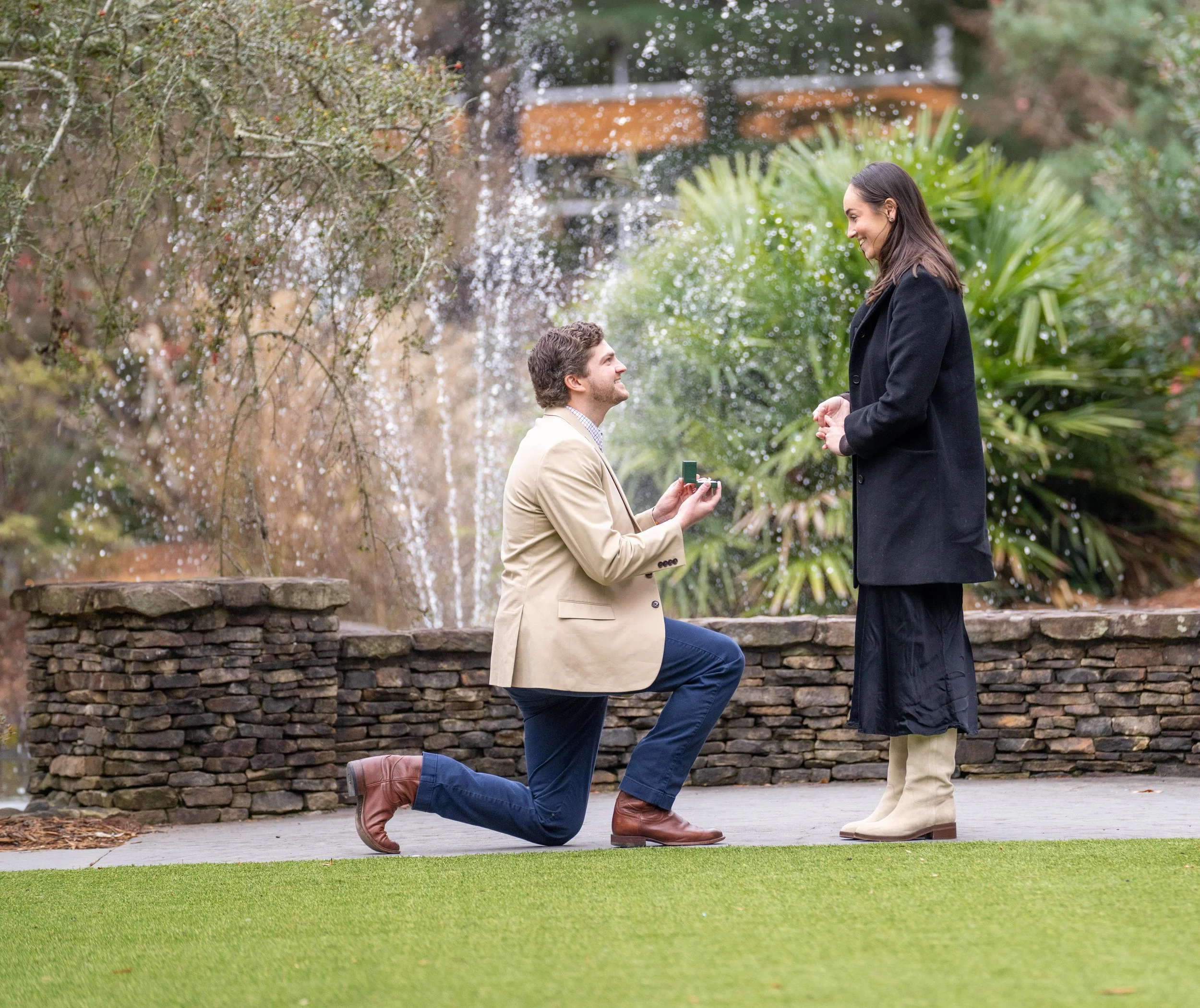 Wedding Proposal in Atlanta Piedmont Park - She said yes!